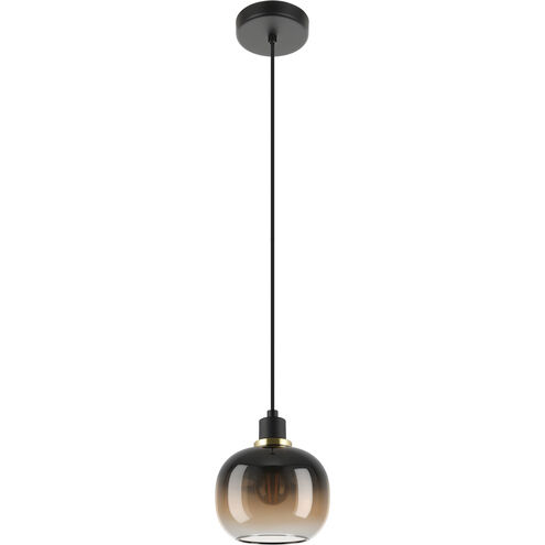 Oilella 1 Light 7.56 inch Black and Gold Pendant Ceiling Light