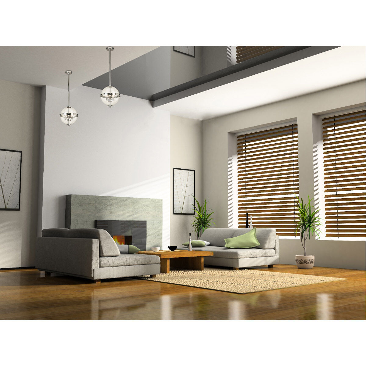 Cecilia 3 Light 13.11 inch Chrome Pendant Ceiling Light