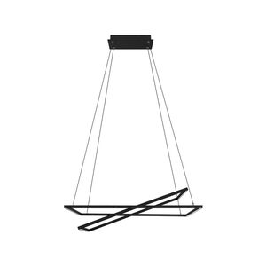 Tamasera LED 32 inch Structured Black Pendant Ceiling Light