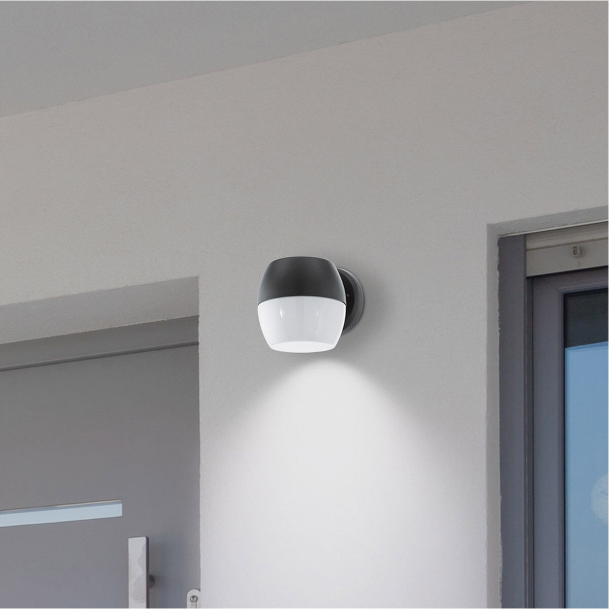 Oncala LED 6 inch Black Outdoor Wall Light