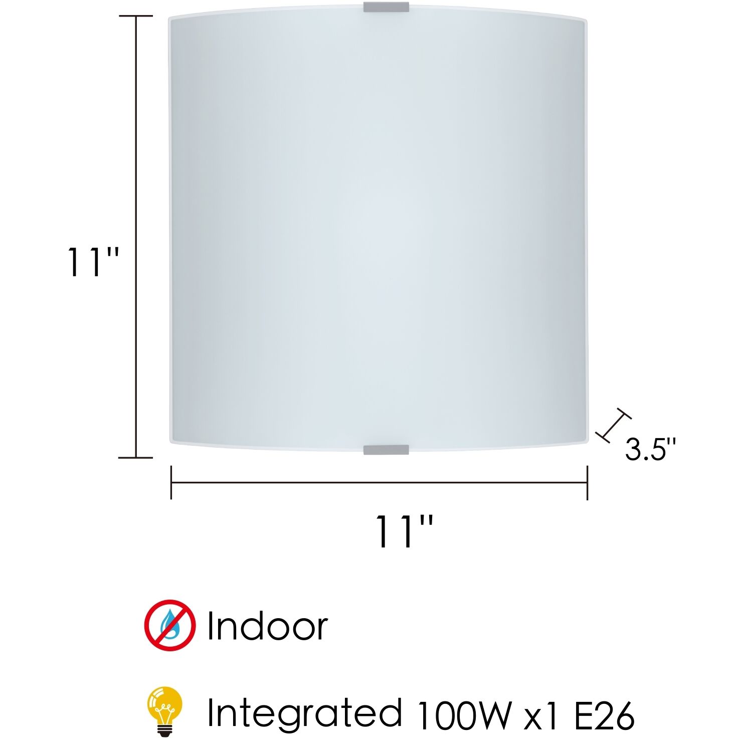 Grafik 1 Light 11 inch Chrome Ceiling Light