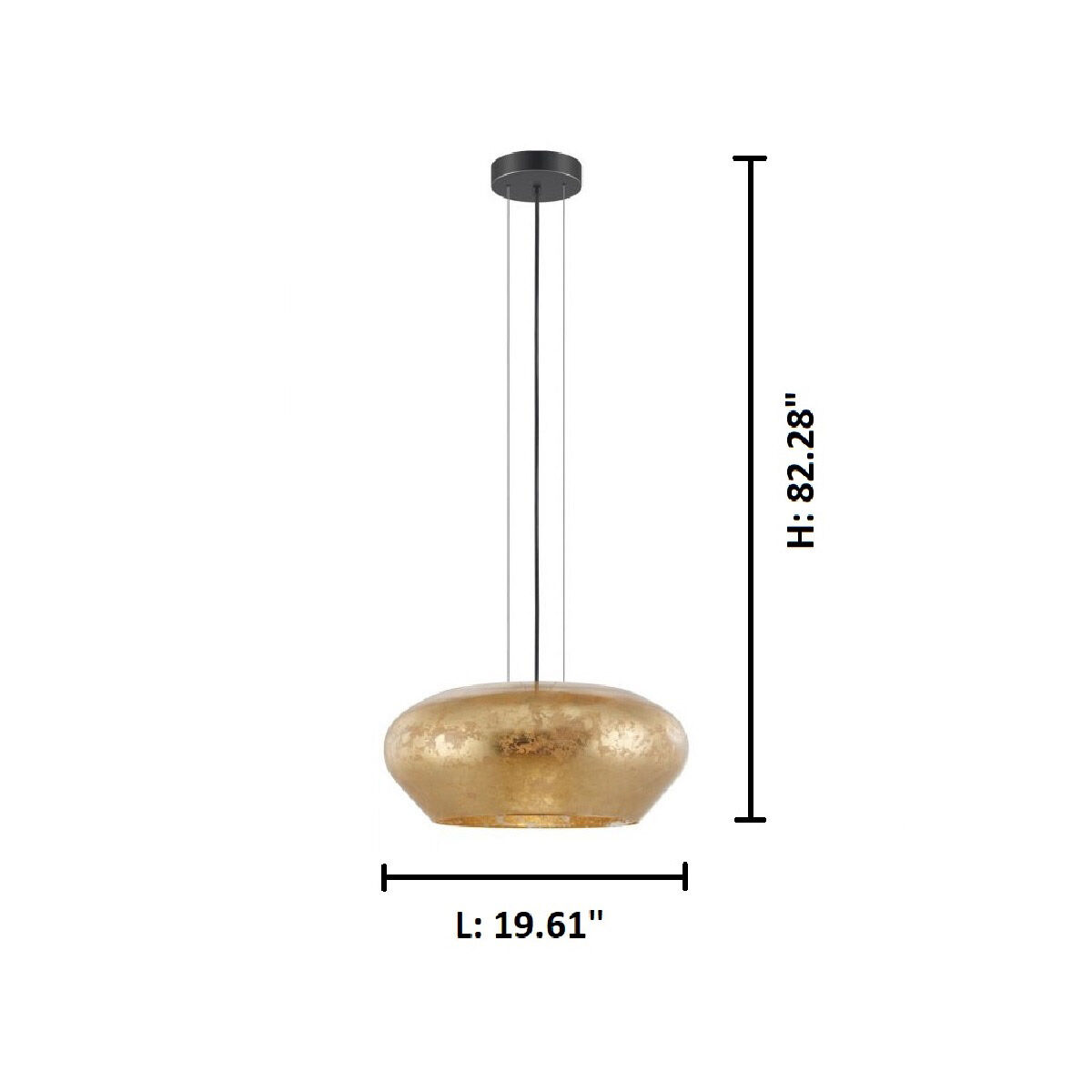 Priorat 3 Light 19.61 inch Gold Mini Pendant Ceiling Light