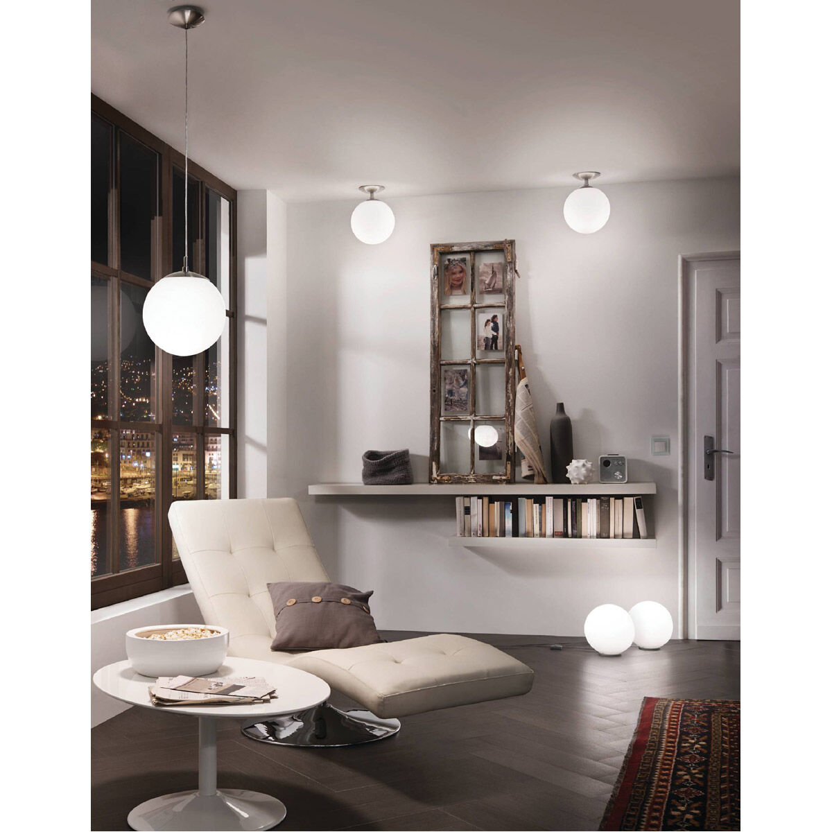 Rondo 1 Light 9.84 inch Matte Nickel Pendant Ceiling Light