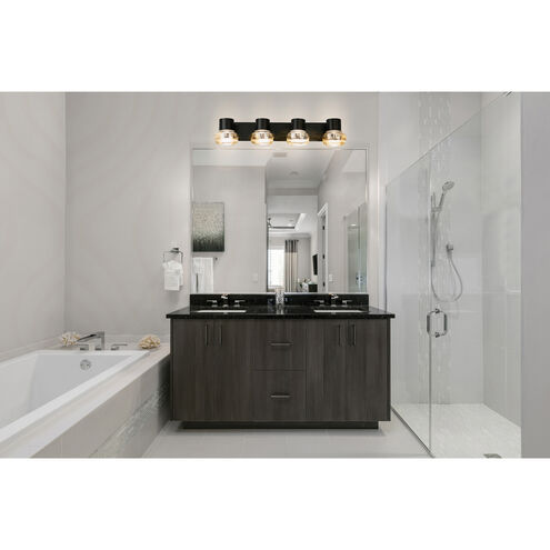 Belby LED 31 inch Black Bath Vanity Wall Light
