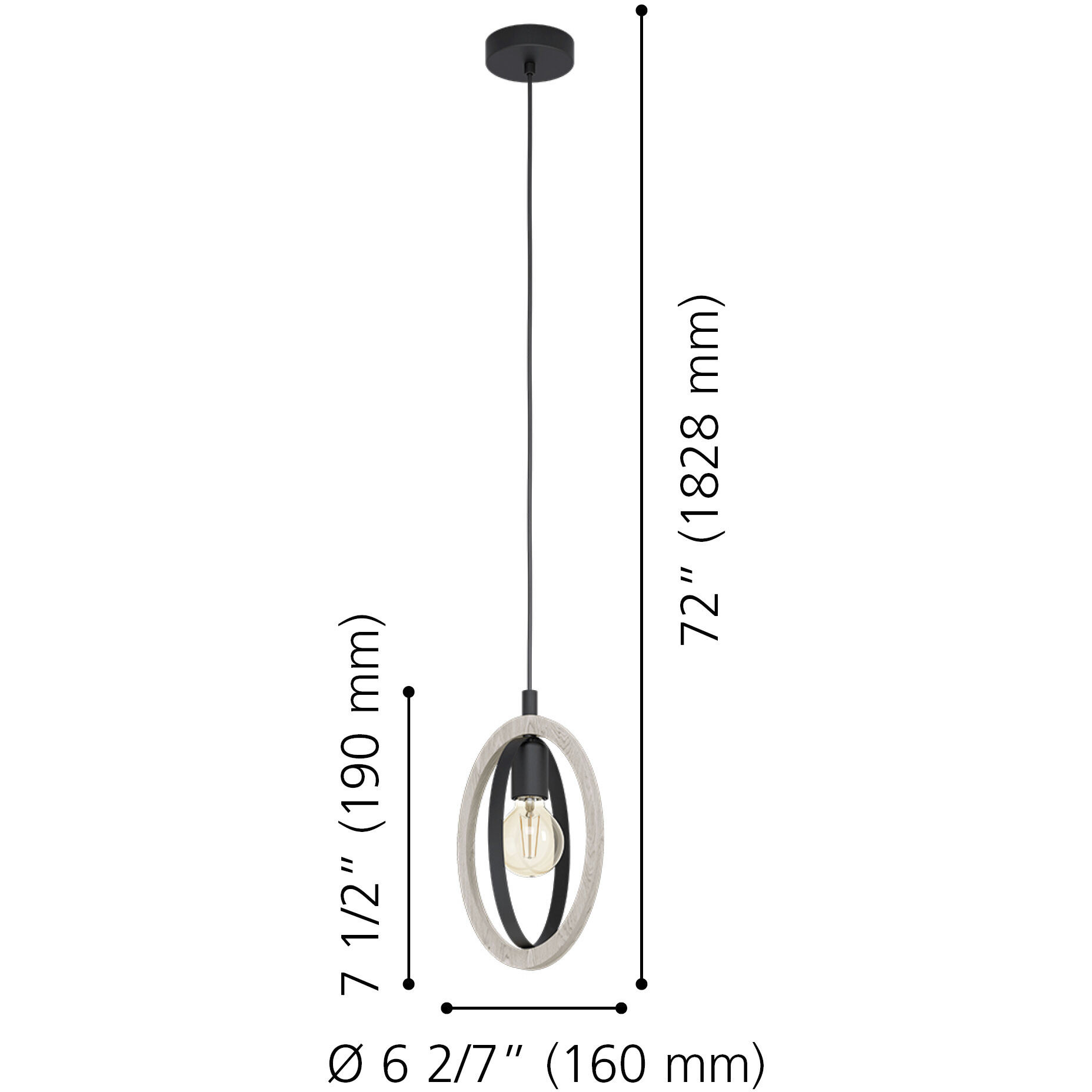 Basildon 1 Light 6.3 inch Natural Mini Pendant Ceiling Light