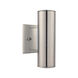 Riga 2 Light 8 inch Stainless Steel Outdoor Sconce