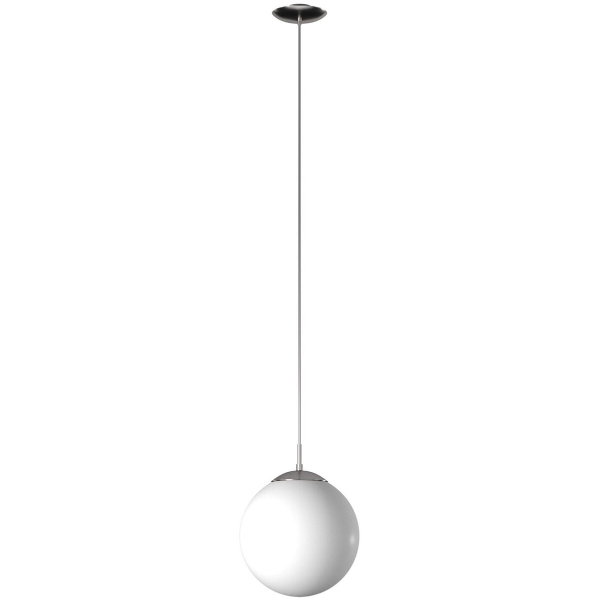 Rondo 1 Light 11.75 inch Matte Nickel Pendant Light Ceiling Light