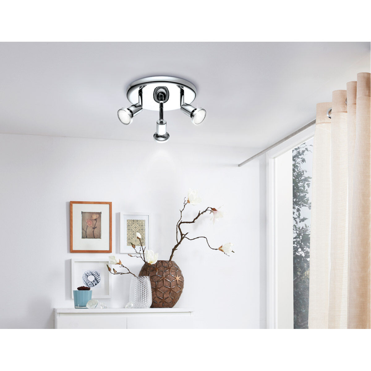 Buzz 2 3 Light 120V Chrome Track Light Ceiling Light