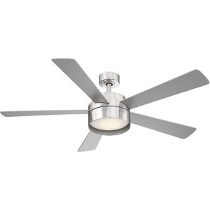 Whitehaven 52 inch Brushed Nickel with Silver Blades Ceiling Fan