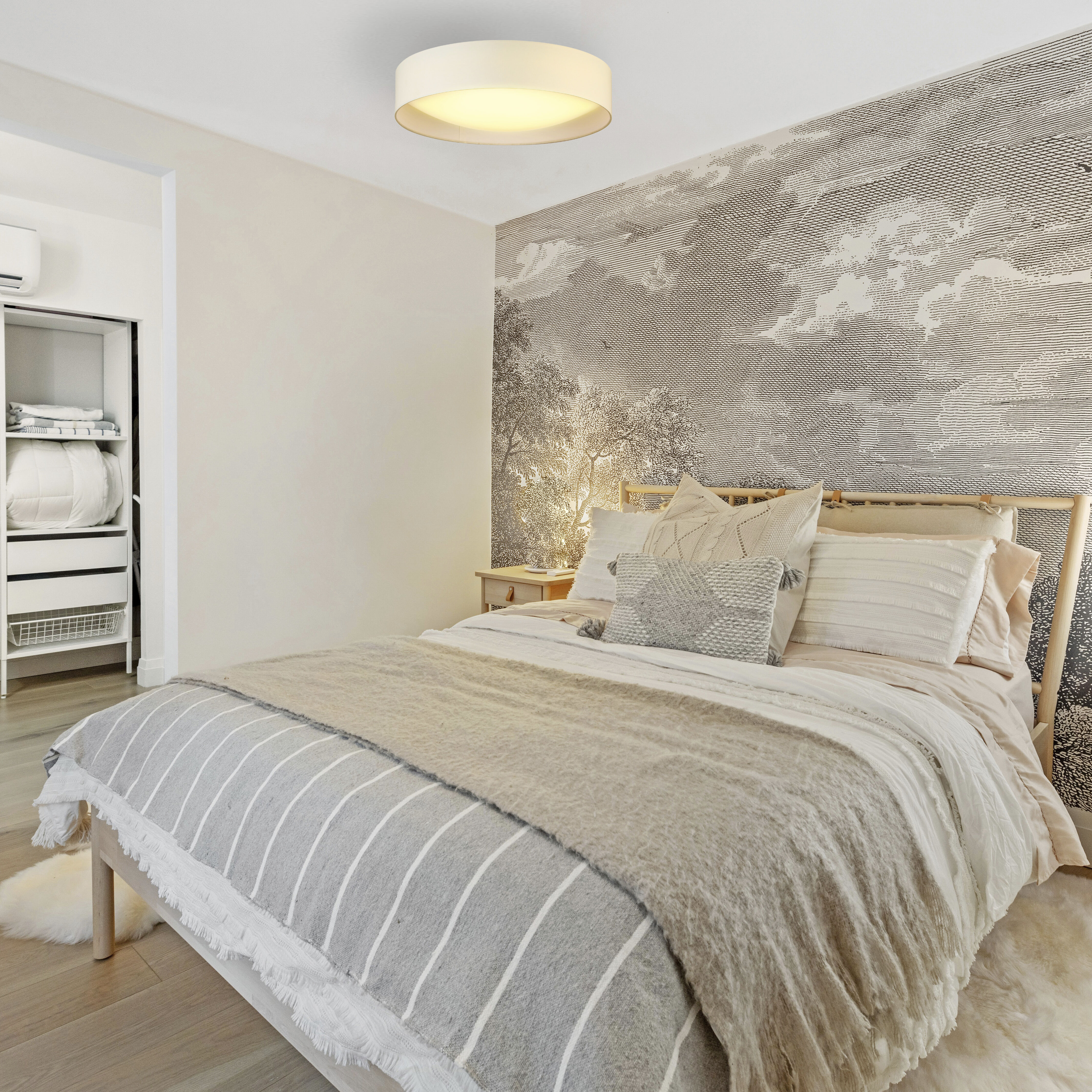 Orme LED 19.88 inch White Flush Mount Ceiling Light