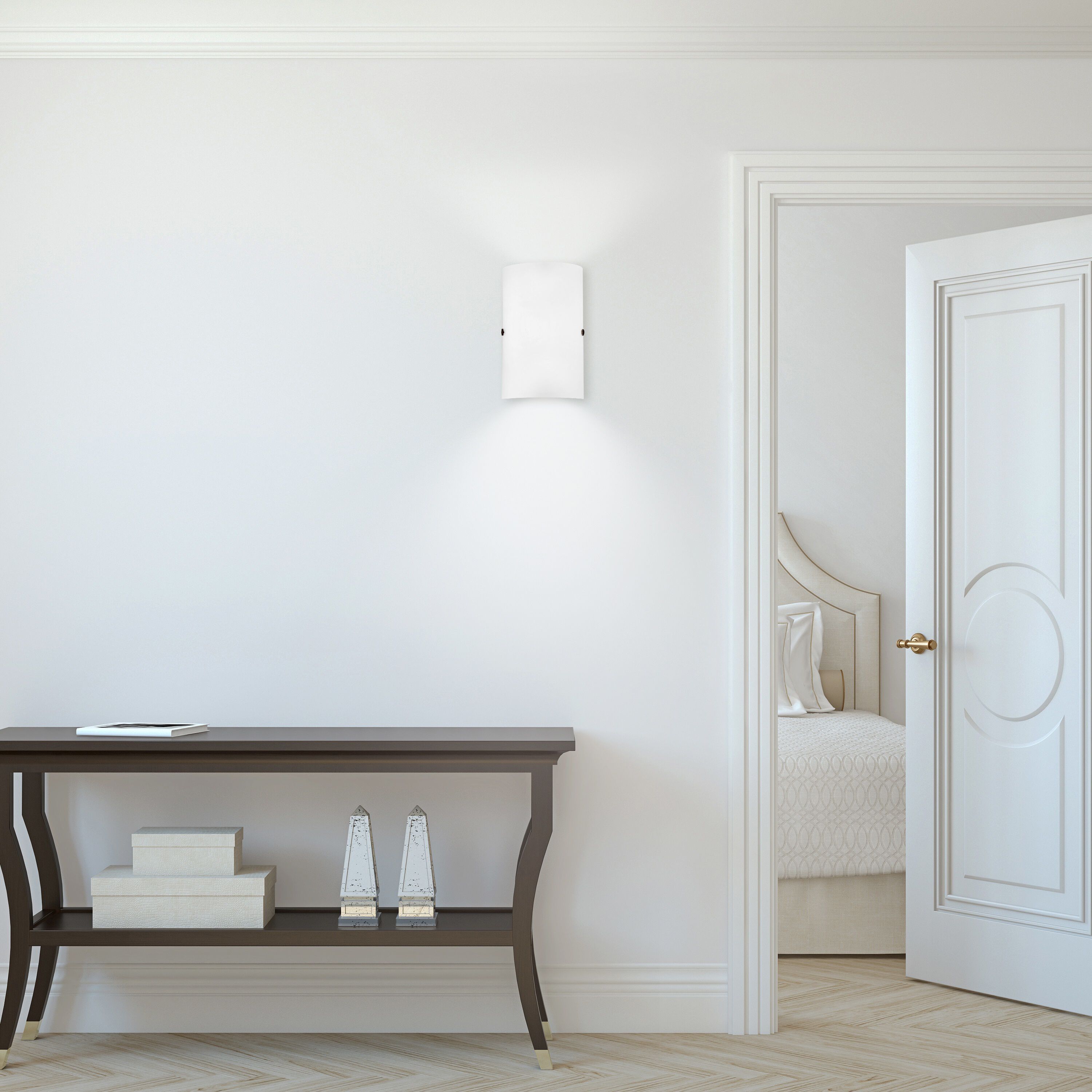 Troy 3 1 Light 7.1 inch Matte Nickel Wall Sconce Wall Light