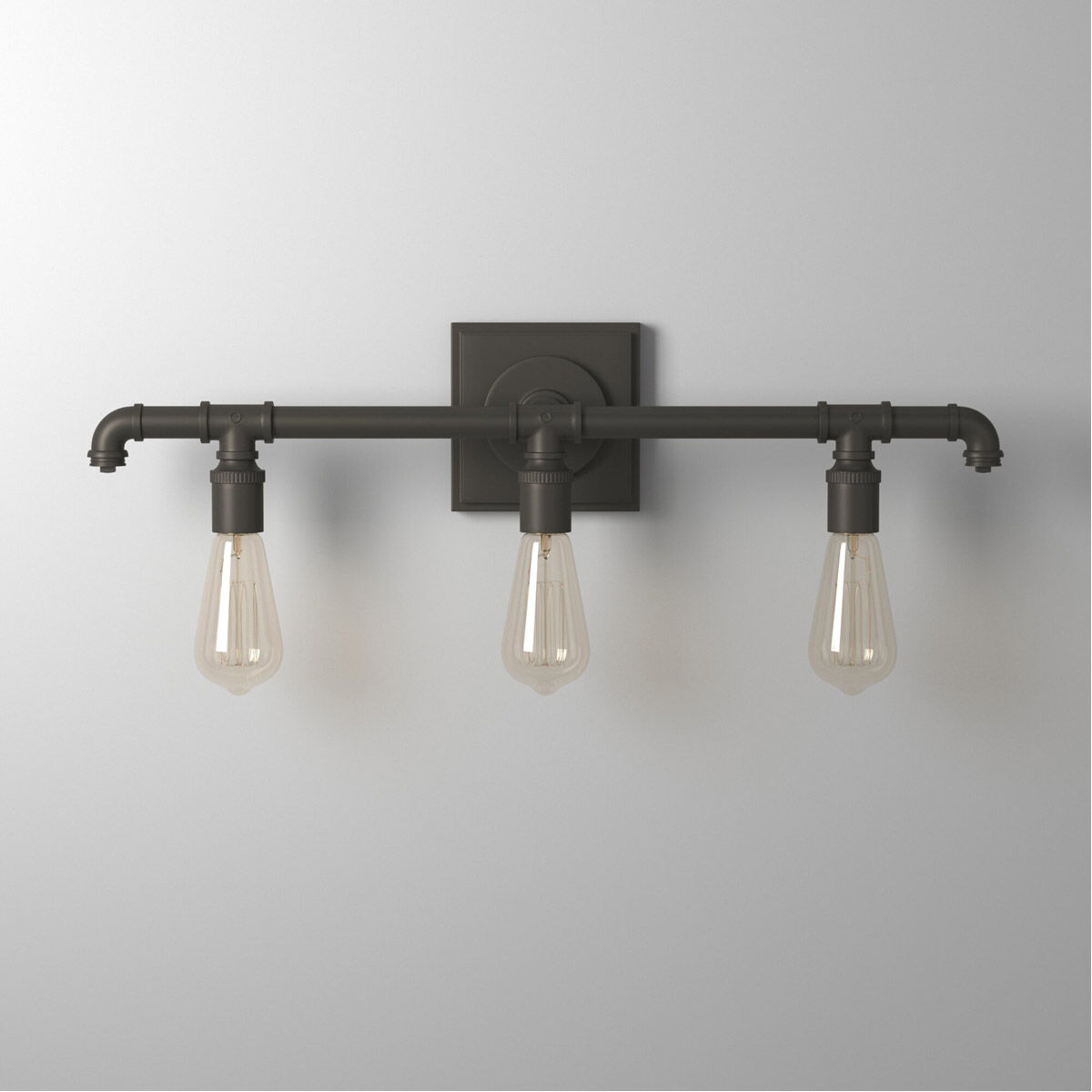 Wymer 3 Light 23.11 inch Zinc Bath Vanity Wall Light