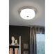 Optica Black 2 Light 11.02 inch Black Semi-Flush Mount Ceiling Light