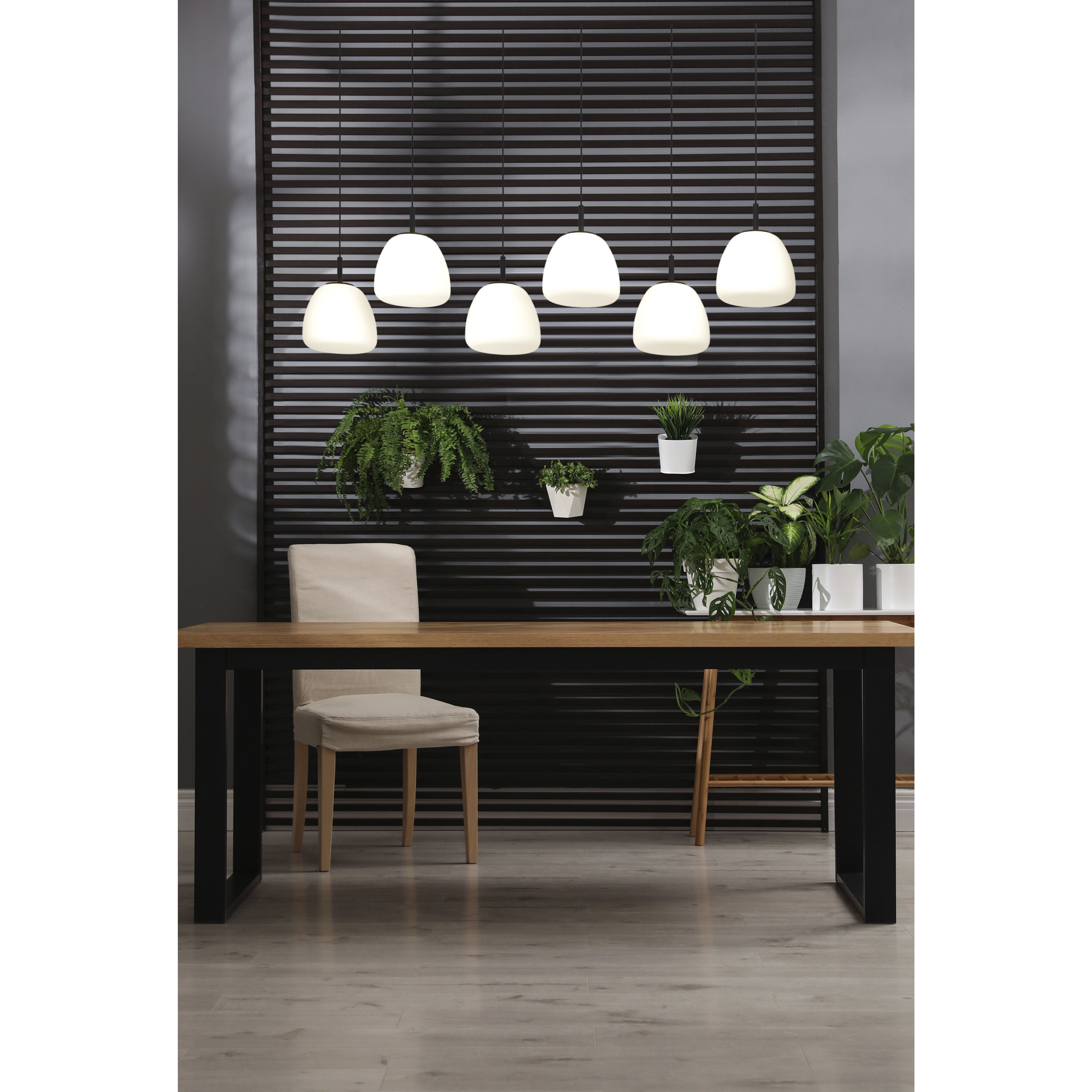 Balmes 6 Light 12.6 inch Black Pendant Ceiling Light