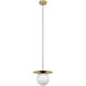 Arenales 1 Light 11 inch Brushed Brass Pendant Ceiling Light