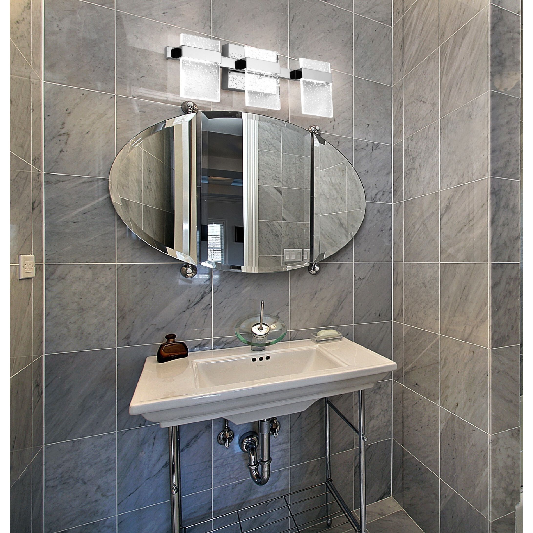 Madrona LED 22.75 inch Black Bath Vanity Wall Light