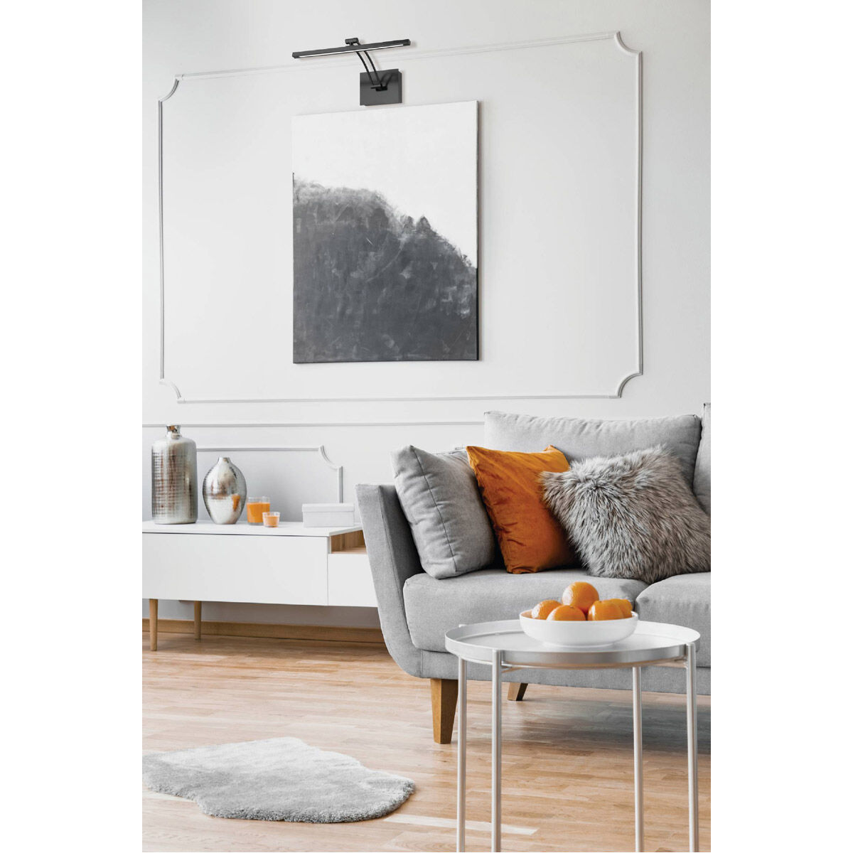 Doreen 1 6.8 watt 18.25 inch Matte Black Picture Light Wall Light