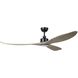 Westerly 72 inch Black with Driftwood Blades Ceiling Fan