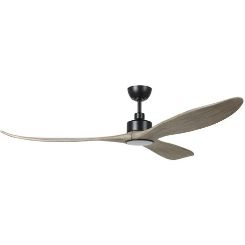Westerly 72 inch Black with Driftwood Blades Ceiling Fan