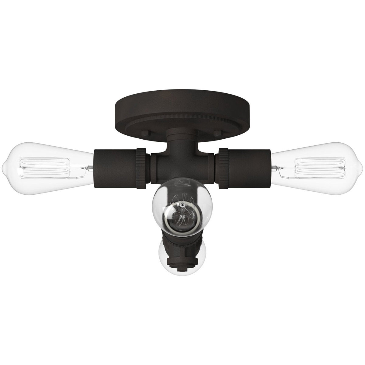 Wymer 4 Light 6.26 inch Matte Bronze Flush Mount Ceiling Light