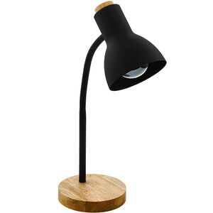 Verdal 19 inch 40.00 watt Black and Natural Table Lamp Portable Light