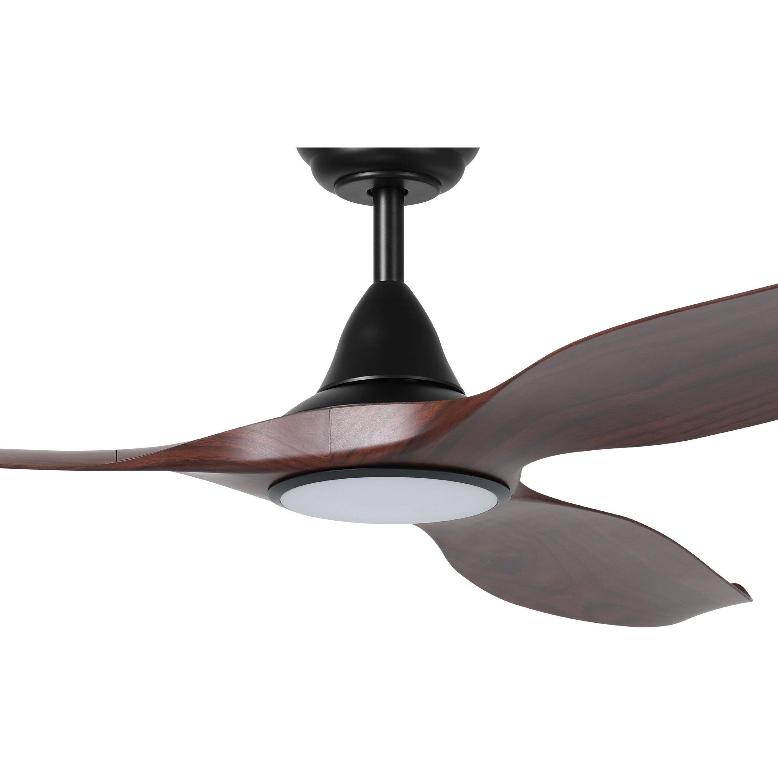 Tirol 60 inch Black with Acacia Blades Ceiling Fan