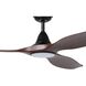 Tirol 60 inch Black with Acacia Blades Ceiling Fan