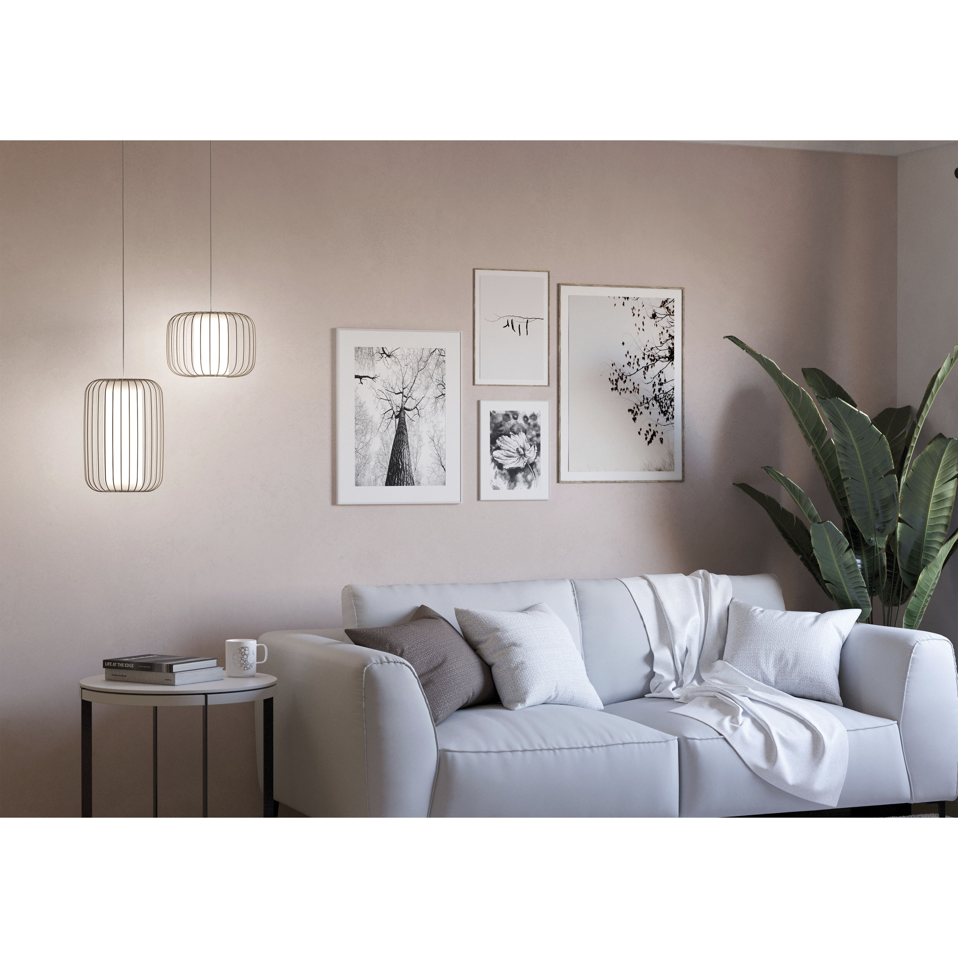 Terrarosa 1 Light 9.53 inch Light Sand Pendant Ceiling Light