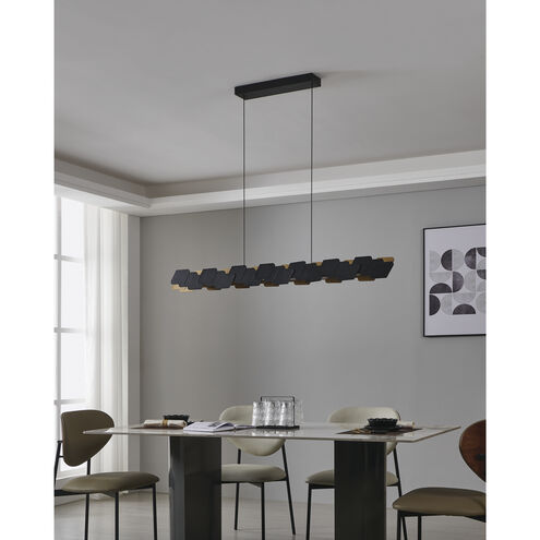 Altagracia LED 2.68 inch Black and Gold Pendant Ceiling Light
