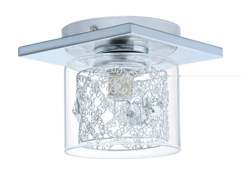 Panella 1 Light 6 inch Chrome Semi-Flush Mount Ceiling Light