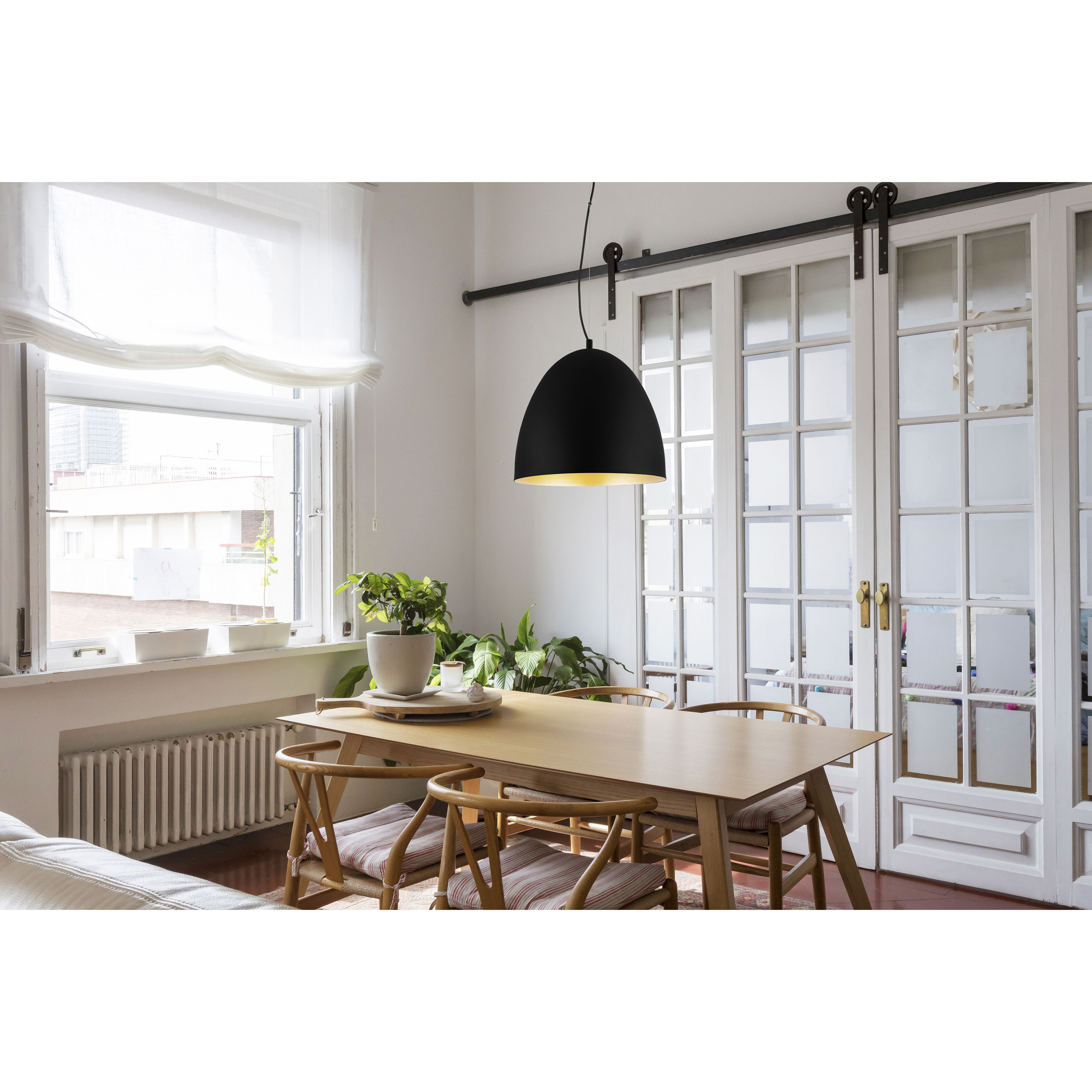 Sarabia 1 Light 15.94 inch Black and Gold Pendant Ceiling Light