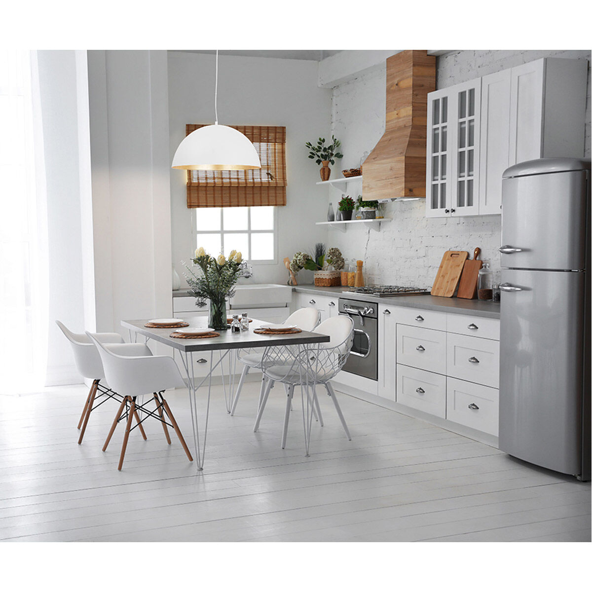 Rafaelino 1 Light 23.62 inch White and Gold Leaf Bowl Pendant Ceiling Light