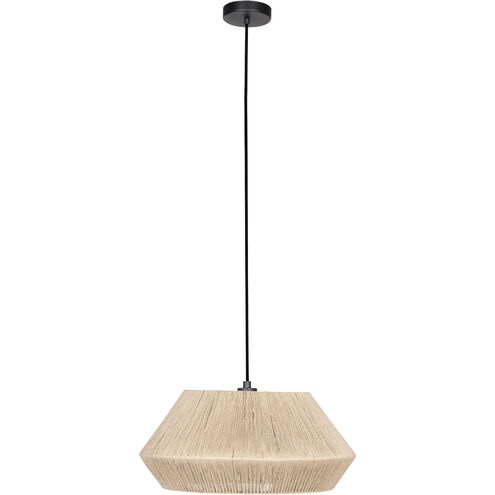Alderney 1 Light 18.9 inch Black Convertible Pendant Ceiling Light