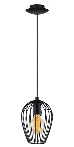 Newtown 1 Light 6.3 inch Matte Black Pendant Ceiling Light