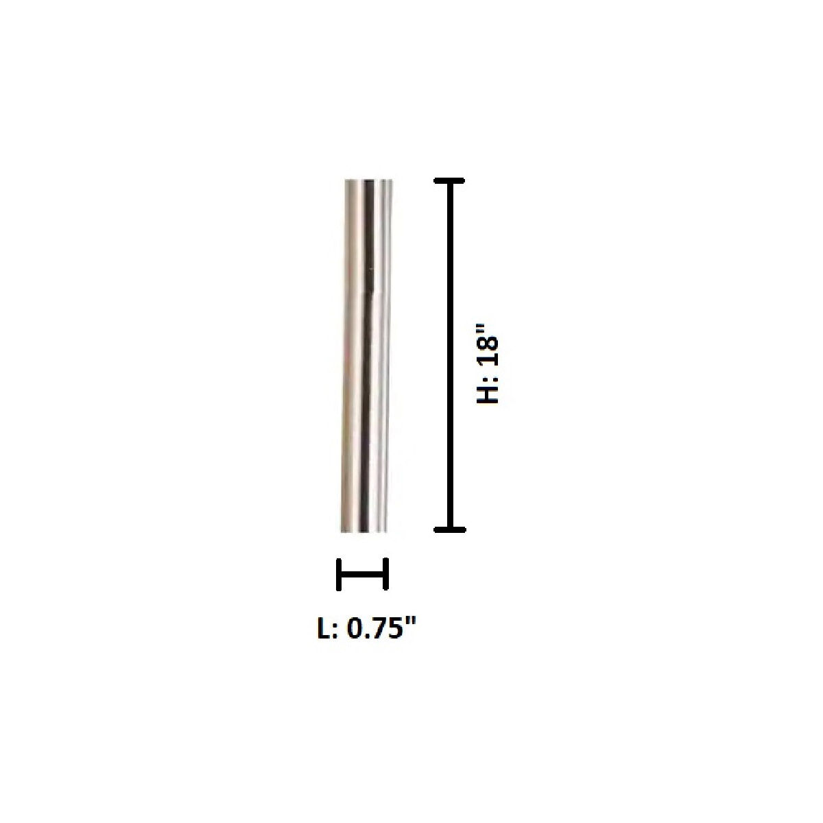 Down Rod Brushed Nickel Fan Downrod