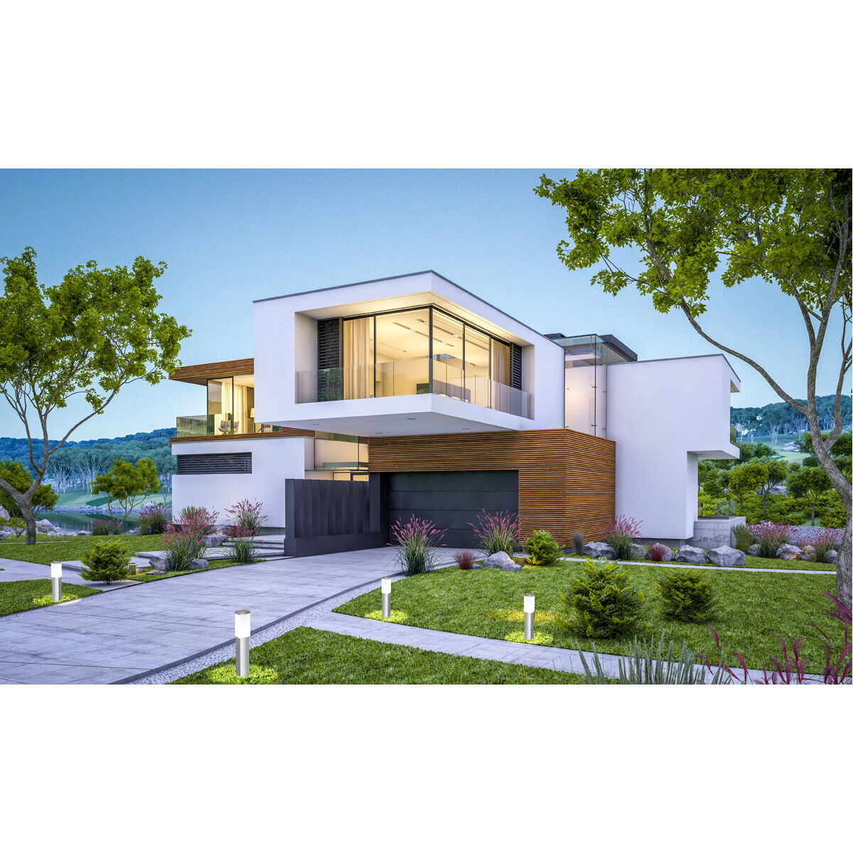 Calgary 120 60 watt Stainless Steel Outdoor Path Light