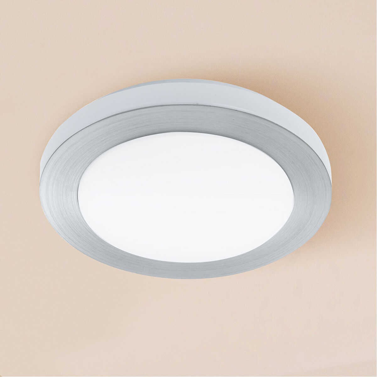 Carpi 1 LED 15.15 inch Brushed Aluminum Flush Mount Ceiling Light