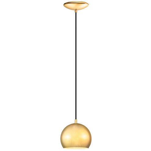 Petto 1 Light 6 inch Brushed Gold Mini Pendant Ceiling Light