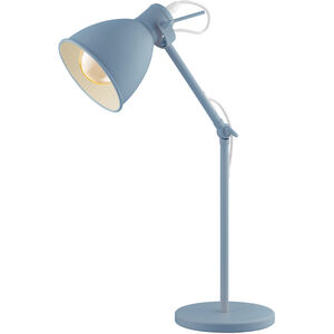 Priddy 17 inch 40.00 watt Pastel Light Blue Desk Lamp Portable Light 