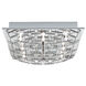 Eglo Cromer 8 Light Flush Mount in Chrome 91491A