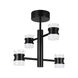 Romendo 1 LED 15 inch Matte Black Semi Flush Ceiling Light