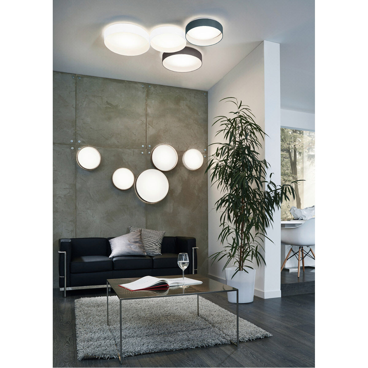 Palomaro LED 19.68 inch White Flush Mount Ceiling Light