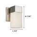 Ciara Springs 1 Light 5 inch Brushed Nickel Wall Sconce Wall Light