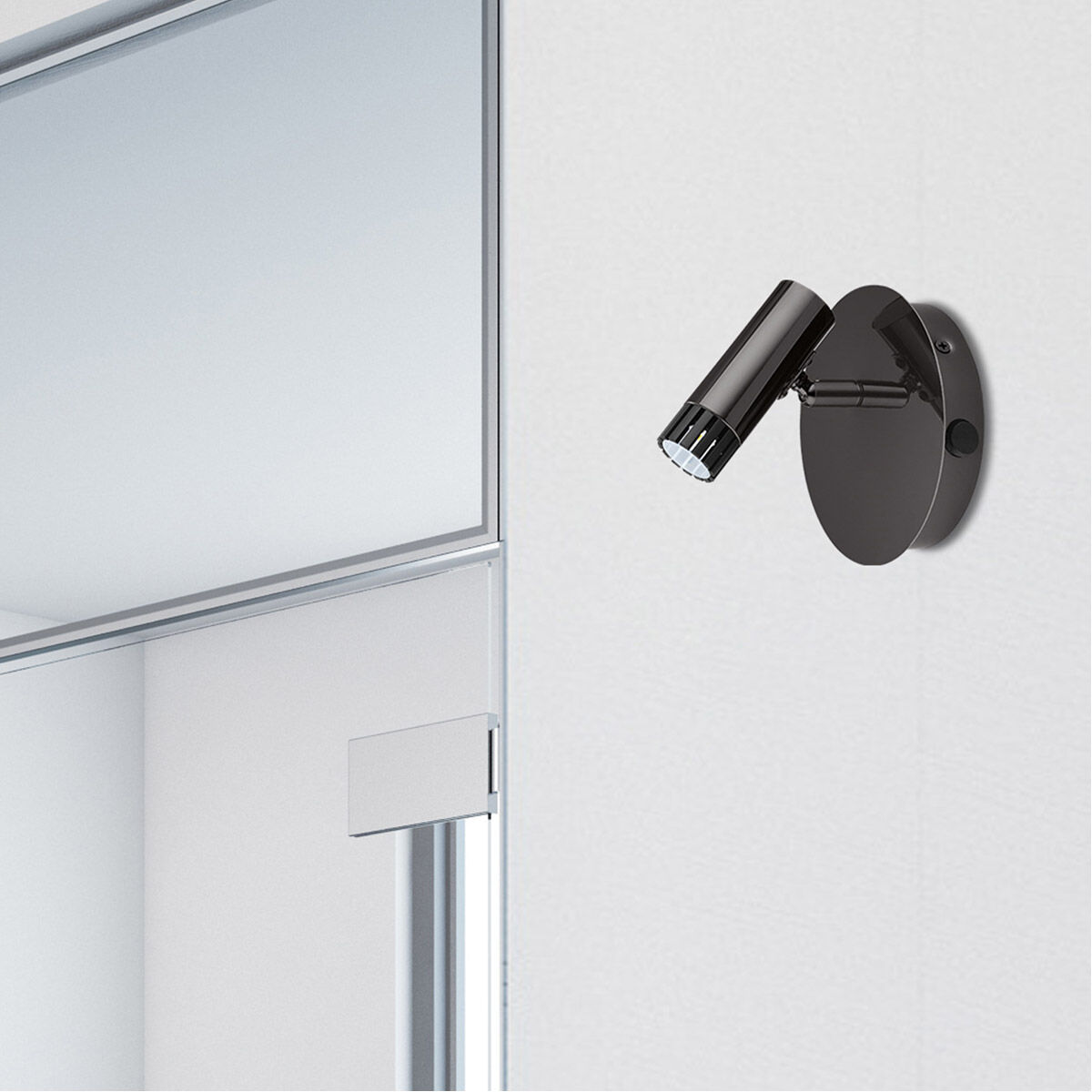 Lianello 1 Light 120 Black Chrome Wall Track Light Ceiling Light