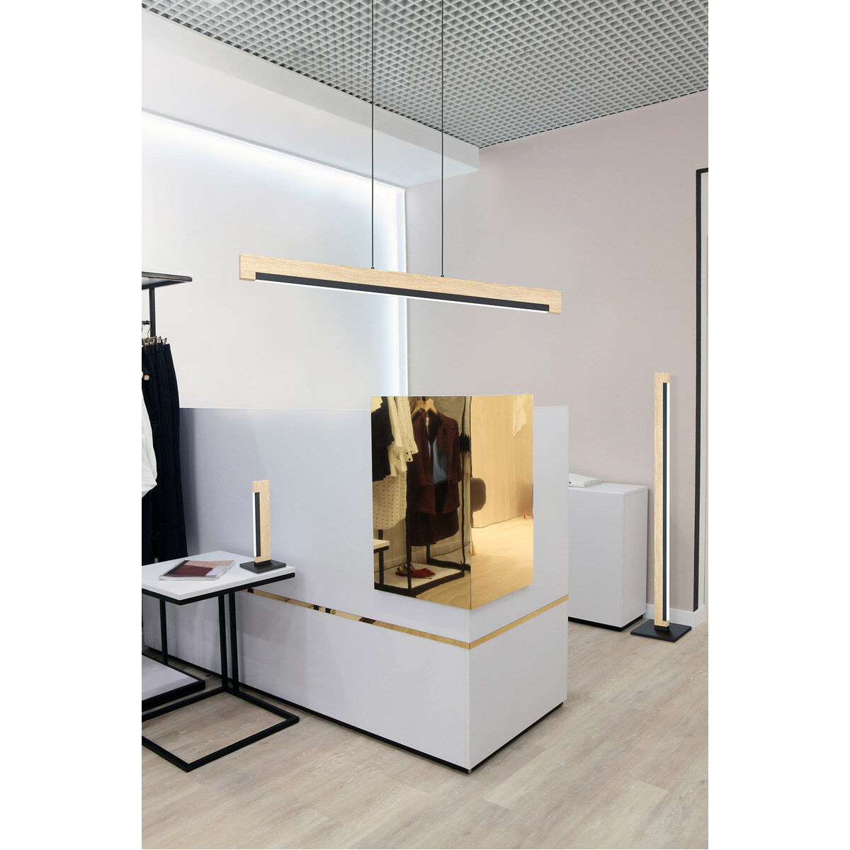 Camacho 15.94 inch 6.50 watt Black and Natural Table Lamp Portable Light