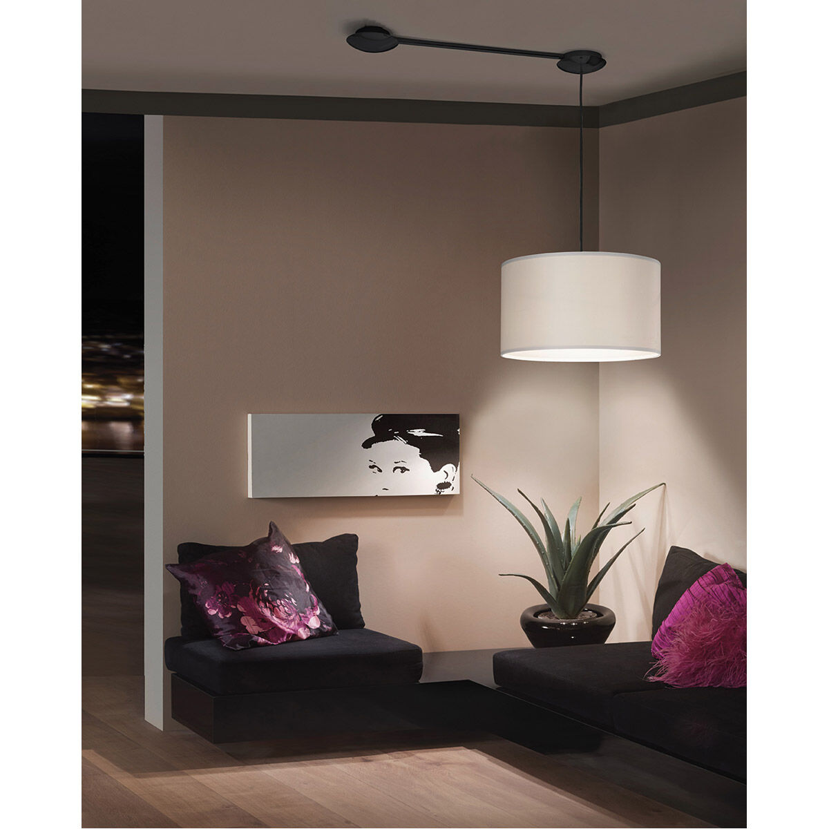 Eglo Black Canopy Extension Accessory