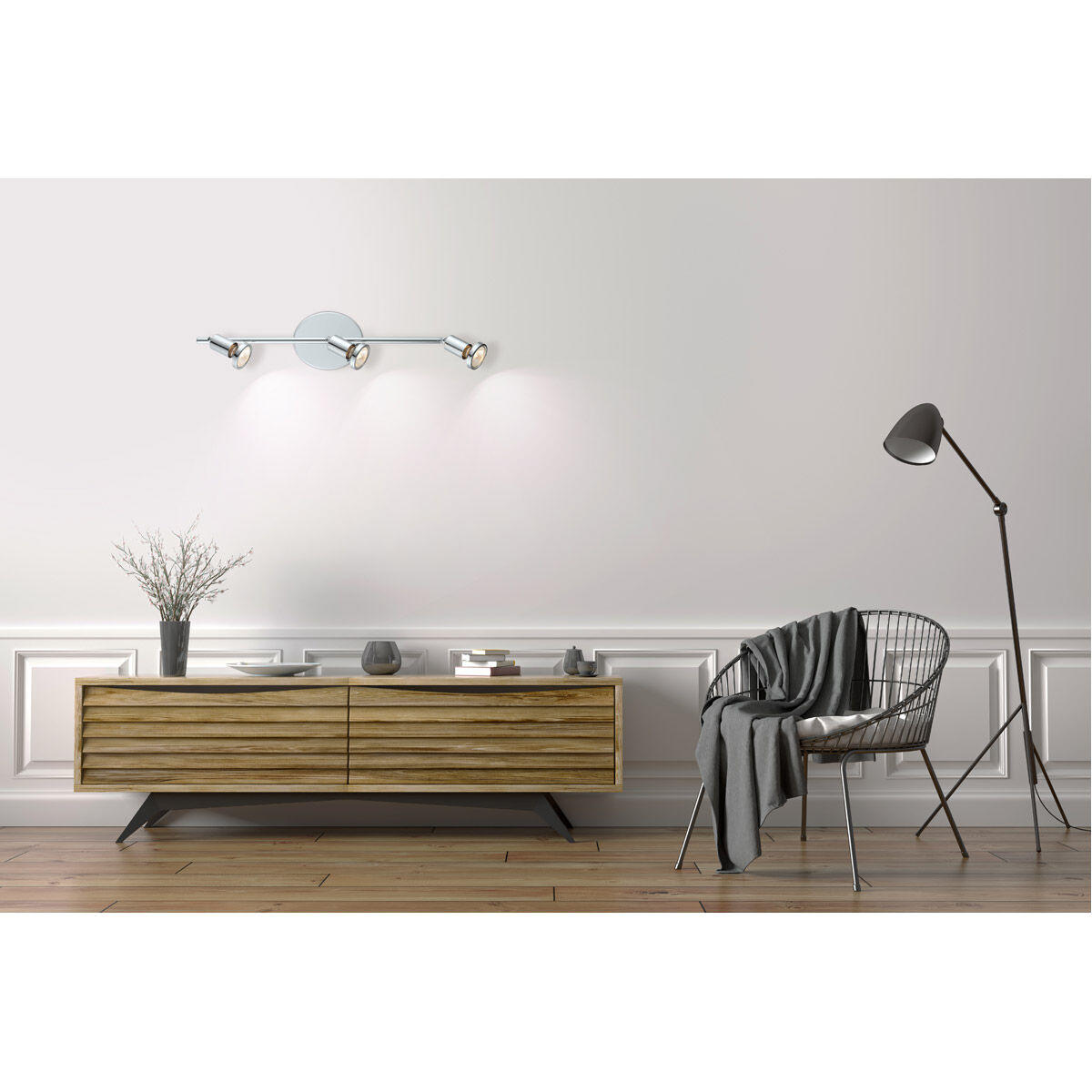 Buzz 3 Light 120 Chrome Track Light Ceiling Light