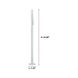 Barbotto 54 inch 10.00 watt White and Silver Floor Lamp Portable Light