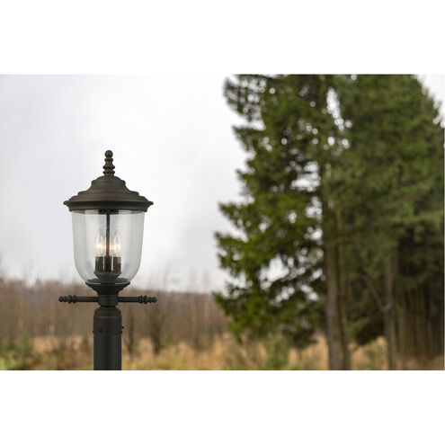 Pinedale 3 Light 21 inch Matte Bronze Outdoor Post lantern