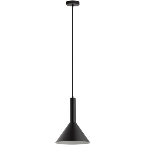 Canalello 1 Light 11.81 inch Black and White Mini Pendant Ceiling Light
